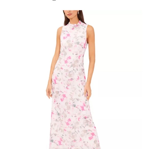 Vince Camuto Dresses & Skirts - Vince Camuto Pink and Cream Floral Maxi Dress